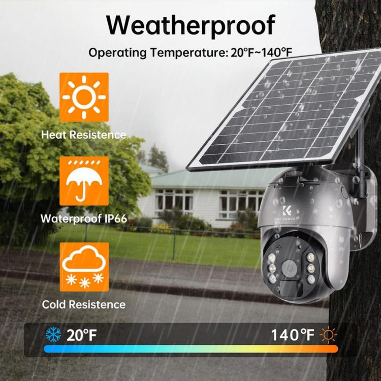 دوربین مداربسته سیمکارت خور با پنل خورشیدی CONCEPT مدل KF50000