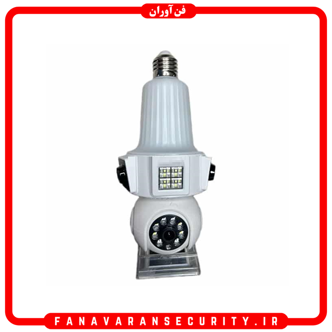 دوربین مداربسته لامپی FANLUX سه لنز وایرلس 4MP مدل FN-W8000D