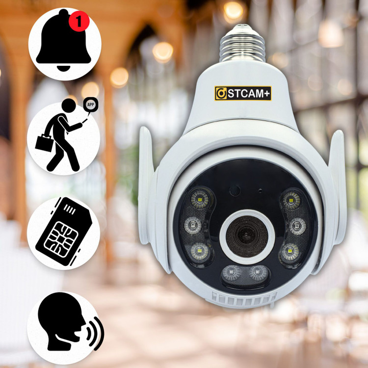 دوربین مداربسته سیمکارتی لامپی +OSTCAM مدل HERO بالای 10 عدد