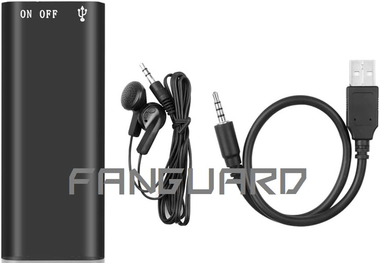 دستگاه ضبط صدا FANGUARD مدل FG-MINI16 با 2 روز نگهداری شارژ 16 گیگ حافظه داخلی - شنود صدا