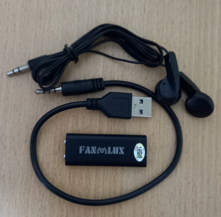 دستگاه ضبط صدا fanlux با ۲ روز نگهداری شارژ ۱۶ گیگ حافظه داخلی - شنود صدا