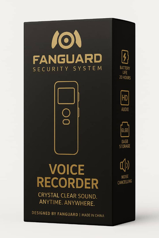 دستگاه ضبط صدا fanguard با 1 روز نگهداری مدل MINI-8 شارژ 8 گیگ حافظه داخلی - شنود صدا