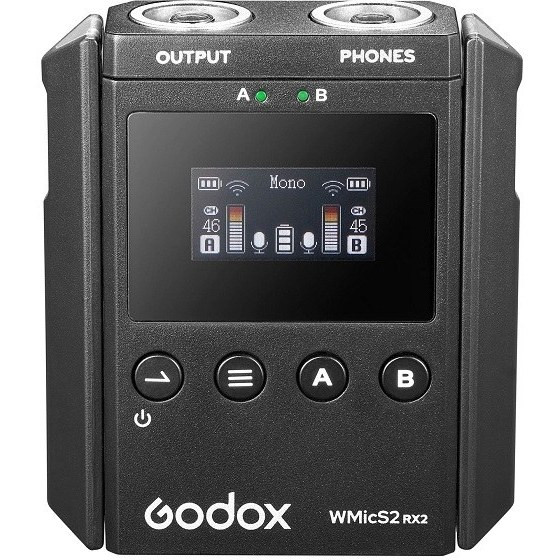 میکروفون بیسیم یقهای گودکس با گارانتی GODOX UHF Wireless Microphone System WMicS2 Kit 2