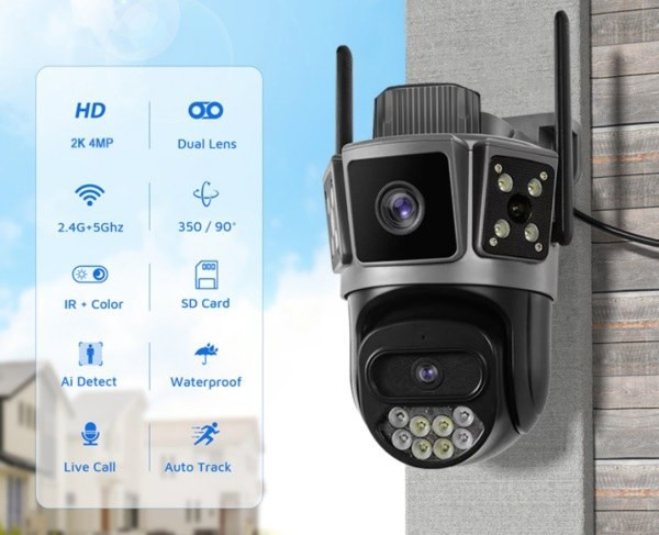 دوربین سیمکارتی کیفیت تصویر ۸ مگاپیکسل 2 لنز 3 تصویر اصل با گارانتی